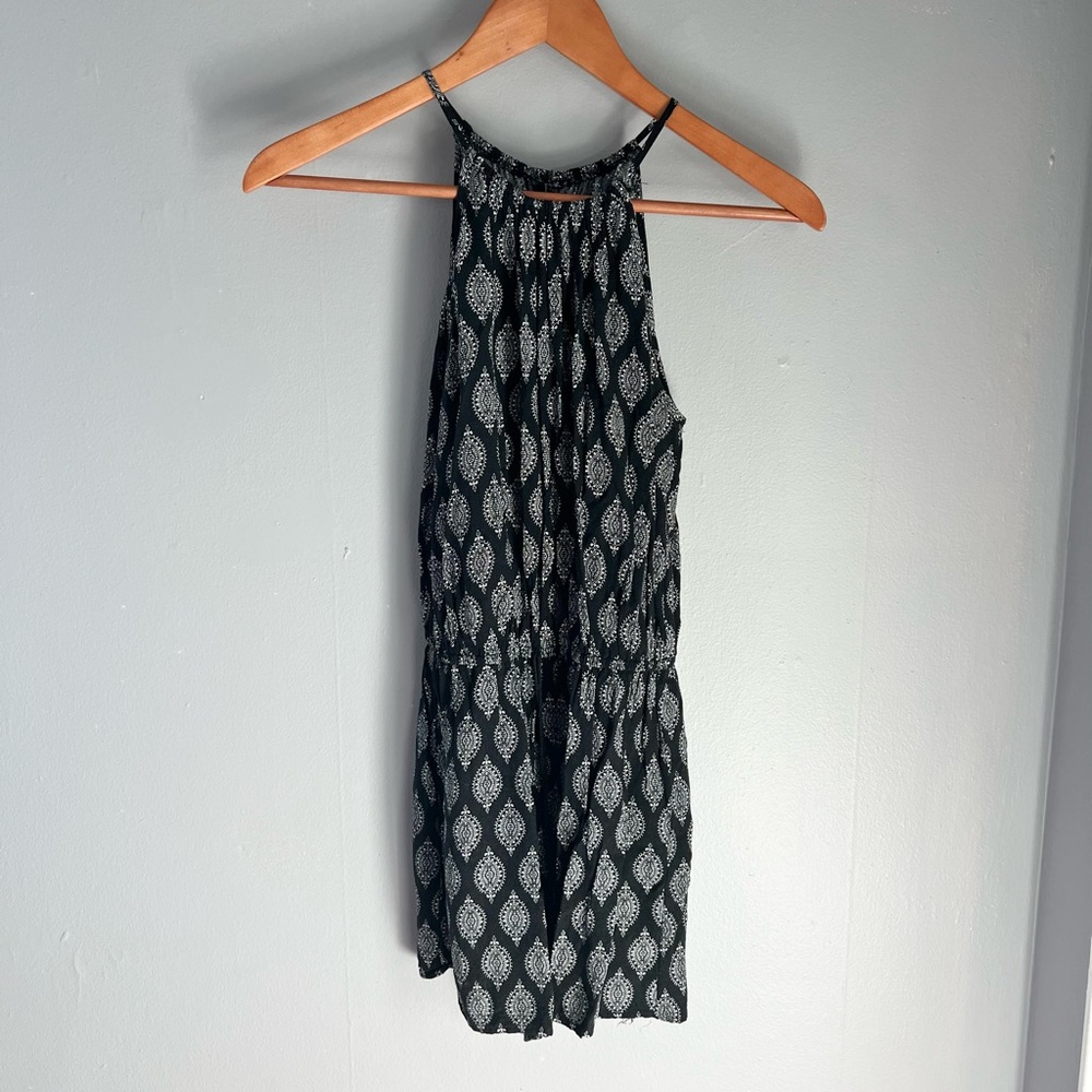 Target Mossimo Supply Co. Paisley Black And White Romper Small